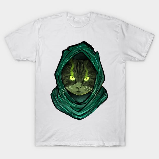 Cat Magician T-Shirt by DeathAnarchy